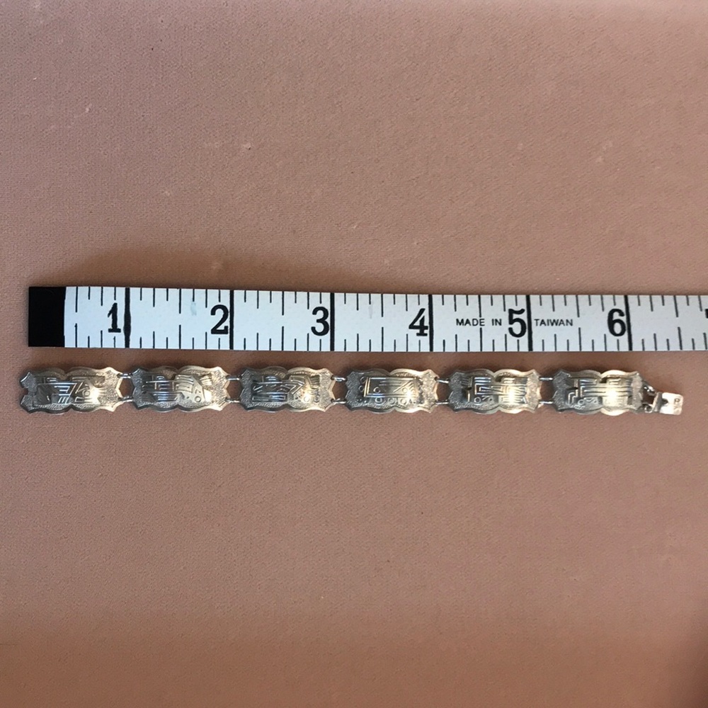 Coin Silver Vintage Bracelet - Picture 3 of 4